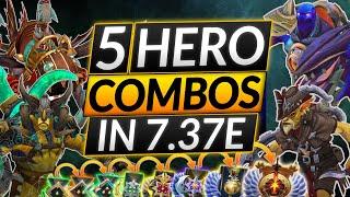 5 HERO COMBOS IN PATCH 7.37e - The Best LANE and GAME Combos - Dota 2 Meta Guida