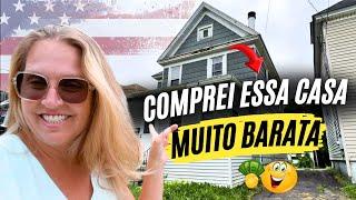 COMPREI uma Casa de LEILÃO em Nova York por $46.000! Valor de Mercado: $200.000