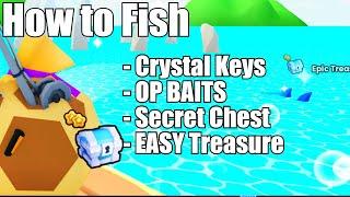 How to get Lower Crystal Keys in PETS GO! How to Fish | BAIT IS OP | EASY Treasure Chests