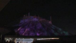 2009 Disneyland Space Mountain Ghost Galaxy Roof Show  (In 1080p HD) September 25th 2009 opening day