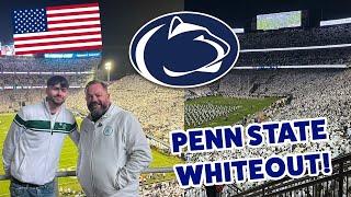 BRITISH FATHER & SON Go To Their FIRST COLLEGE FOOTBALL GAME!! (Penn State Whiteout)