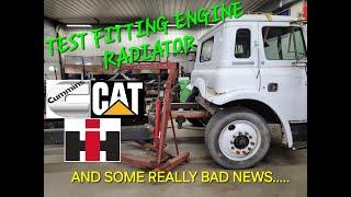 HOTROD HAULER PT8 ENGINE PLACEMENT, RADIATOR ISSUES AND BAD NEWS....