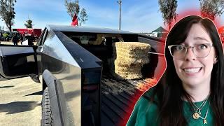 cybertrucks at the farming expo || World Ag Expo