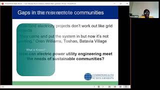 Sustainable power systems design for remote communities