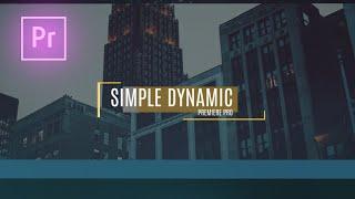 FREE Premiere Pro Template - Simple Dynamic Slideshow