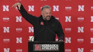 Nebraska coach Matt Rhule's full news conference — Nov. 25