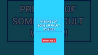 prefix of some difficult Words| Teaching world #english #learnenglish #learning #viral #shorts#goals