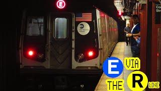 ᴴᴰ E Train via the R Line