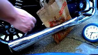 Clean exhaust- Melted Boot and Raingear -Quick and easy.