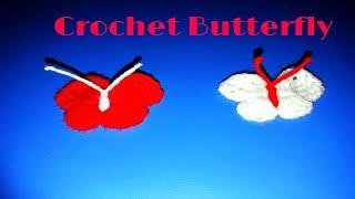 CROCHET BUTTERFLY | How to Crochet butterfly easy & simple | Moni Craft Creation