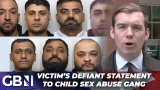 VIctim's DEFIANT comments to child sex abuse gang sentenced today - "I am your KARMA!"