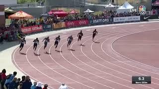 Fred Kerley edges Micheal Norman for the 200m run -Mt. SAC invitational