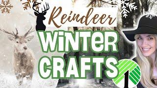 Reindeer themed Winter DIYS | Decorating for after Christmas | Dollar Tree DIY