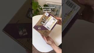 V LAYOVER Album Unboxing #shorts #taehyung#layover_v #layover#btscollector#btscollection#btsmerch#v