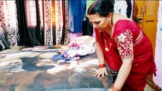 Indian Mom Wear Saree।house wife work in home vlog/home cleaning video in india।#habitsforcleanhous.