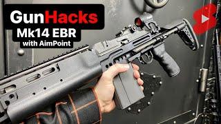 GunHacks: Mk14 EBR with Aimpoint (Absolute Co-Witness) #Shorts