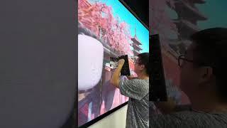 Seamless LED display is easy to install #ledscreenfactory #leddisplay #3D#oleddisplay # transparent
