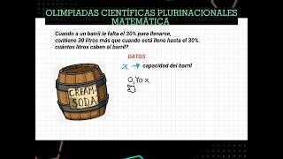 OLIMPIADAS CIENTÍFICAS PLURINACIONALES MATEMÁTICA ECUACIONES