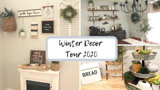 Farmhouse Style Winter Decor Tour 2020 | Modern Farmhouse Decor