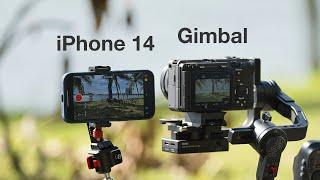 iPhone 14 Action Mode vs Actual Gimbal - Quick Comparison