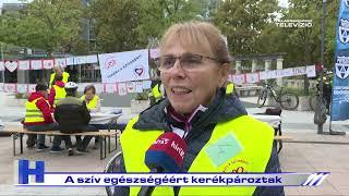 A szív egészségéért kerékpároztak – ZTV Híradó 2024-10-07