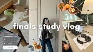 realistic finals week vlog pt.2 | stressed and exhausted student, study grind, uni days