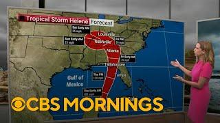 Florida is on alert as Tropical Storm Helene is expected to strengthen to Category 3 hurricane