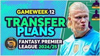 WHAT TO DO WITH HAALAND?  | MY FPL GAMEWEEK 12 TRANSFER PLANS | Fantasy Premier League 2024/25