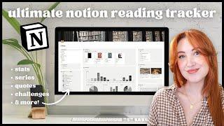 The Ultimate Notion Reading Tracker  (stats, series, quotes, challenges, & more!)