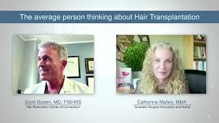 What is the mentality of a person who is considering hair transplant surgery and losing their hair?