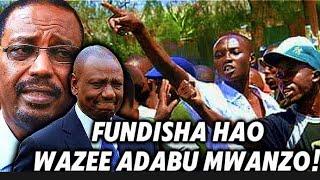 ANGRY!!GEN-Z TO RUTO & FARAH MAALIM AFTER INSULTING THEM:"WAZEE HAMNA ADABU"