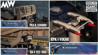 RPK-1 Vikhr vs SR-5 vs PKX-B Missile system damage test against garpun - Modern Warships