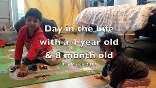 Day in the Life with a 4 year old and an 8 month old baby