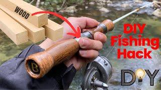 "DIY Fishing Rod Hacks – Wood and Fiberglass Magic You Wish You Knew!" #USA Fishing Hack