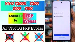 Vivo Y200e /Y200 / Y100 / X100 Android 14 FRP Bypass without PC | work in All Vivo 5G Frp Bypass