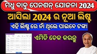 Madhu Babu Pension Yojana New List Odisha | Madhu Babu Pension Yojana Odisha List 2024 | Mbpy List