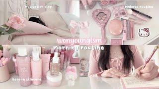 my morning routine as a wonyoungism girl || motivation vlog, makeup routine, korean skincare