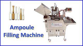 Ampoule filling machine, Ampoule filler