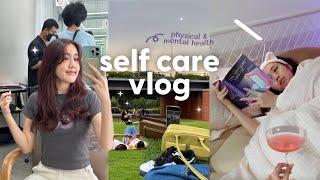 Self Care Vlog Spoiling myself after working hard, Work Life Balance, Self healing | Peanut Butter