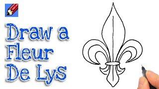 How to draw a Fleur de Lys real easy