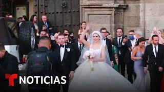 Canelo Álvarez y Fernanda Gómez celebran su boda religiosa | Noticias Telemundo