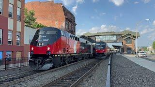 Amtrak & CTrail Action On The Springfield Line In Meriden (8/27/24)