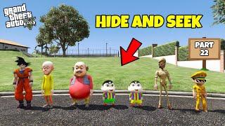 GTA 5 : SHINCHAN, PINCHAN AND FRANKLIN PLAYING HIDE AND SEEK  PART 22