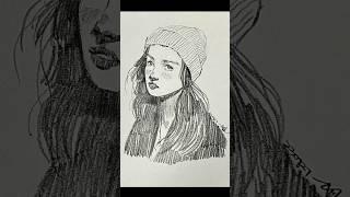 [ASMR] Quick portrait drawing #croquis