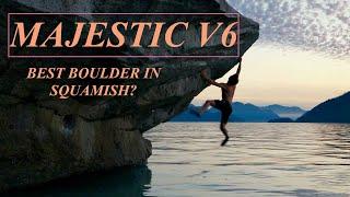 Deep Water Boulder in Squamish - Majestic V6