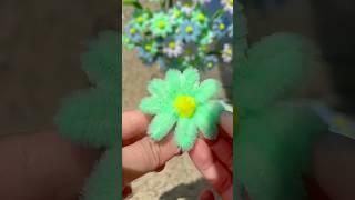 DIY gift pipe cleaner daisy flowers #handmade #diy #gift #diyflower #diycrafts #flowercraft #flower