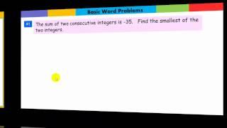 Solving Basic Word Problems