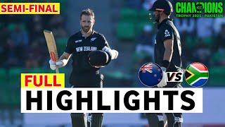 New Zealand vs South Africa ICC Champions Trophy 2025 Match Highlights | NZ Vs SA Highlights