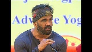 Sunil Shetty Addressing Yog Shivir | Patanjali Yog Peeth, Haridwar | 05 May 2018