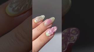  sparkly strawberry lemonade #nails #nailart #naildesign #nailpolish